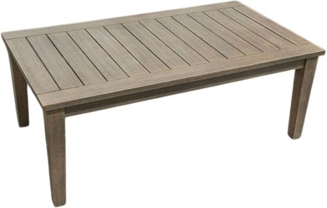 Signature Design by Ashley® Eden Reef Beige/Dark Brown Wood Outdoor Rectangular Cocktail Table-0