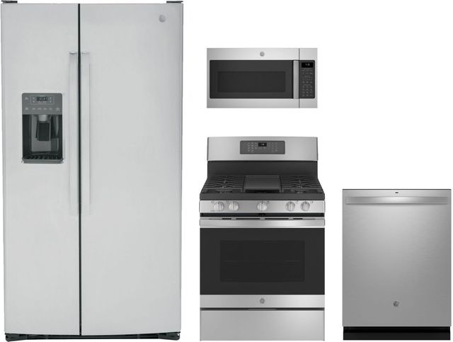 GE® 4 Piece Stainless Steel Kitchen Package-0