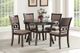 New Classic® Home Furnishings Gia 5-Piece Cherry/Light Brown Dining Table Set-1