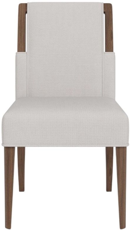Riverside Furniture Delia Shell/Walnut Upholstered Side Chair-2