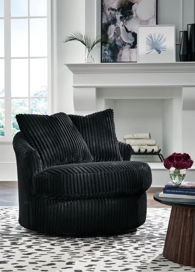 Signature Design by Ashley® Gramwell Onyx Swivel Chair-4
