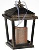 A & B Home Menifee Bronze Lantern with LED Candle-0