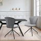 Armen Living Petrie 2-Piece Black/Gray Dining Side Chair Set-1
