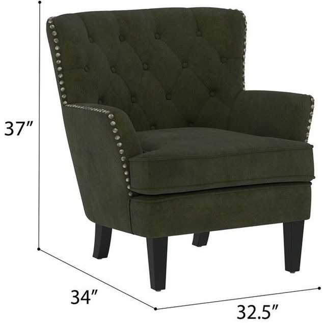 Emerald Home Noelle Olive Velvet Accent Chair-1