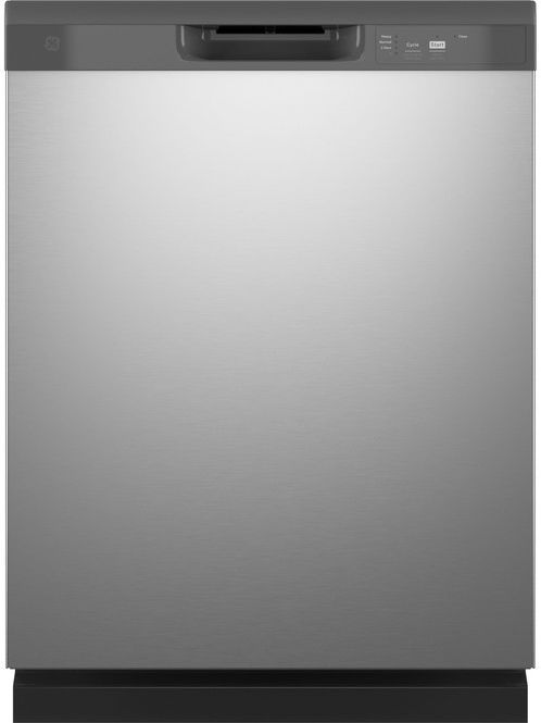 GE® 24" Stainless Steel Front Control Built In Dishwasher -0