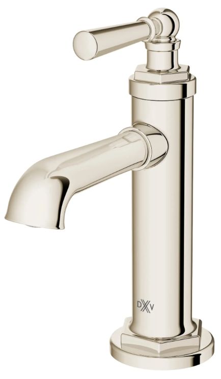 DXV Oak Hill® Platinum Nickel Single Handle Bathroom Faucet with Lever Handle-3