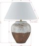 Forty West Saratoga Brown/White Table Lamp-1