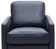 Leather Italia™ Georgetowne Turner Blue Swivel Glider Chair-1