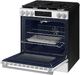 Samsung Bespoke Smart 30" White Glass Gas Slide In Gas Range-2