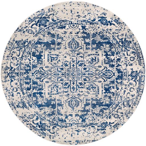 Surya Harput Blue 5' Round Area Rug-0