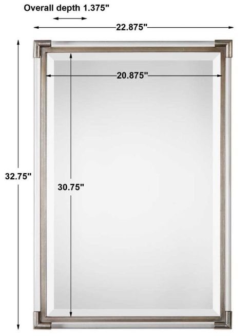 Uttermost® Mackai Metallic Silver Mirror-2