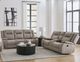 Parker House® Blake 2-Piece Desert Taupe Manual Reclining Seating Set with Cup Holder-1