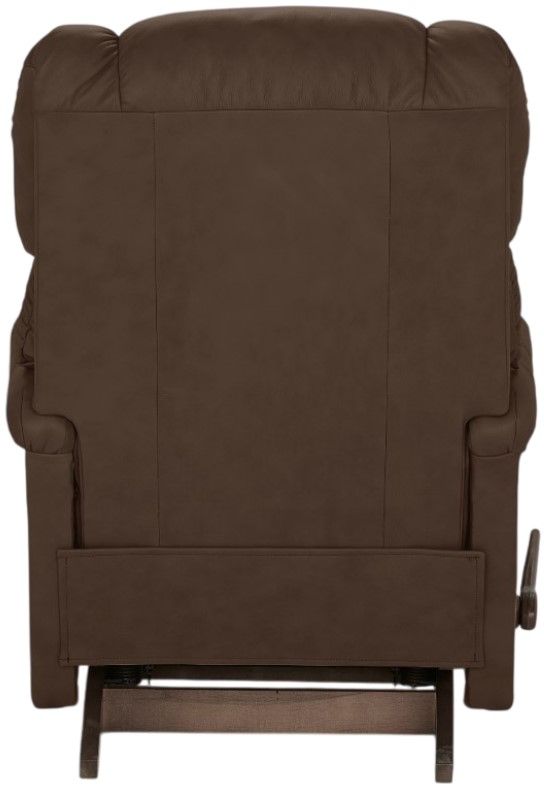 La-Z-Boy® Pinnacle Umber Leather Manual Swivel Gliding Recliner-3