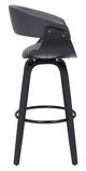 Armen Living Julyssa Gray 26" Swivel Counter Stool-2