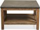 Riverside Furniture Weatherford Bluestone Bunching Coffee Table with Reclaimed Natural Pine Base-1