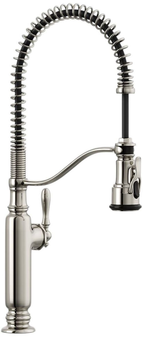 KOHLER® Tournant® Vibrant Polished Nickel Semi-Professional Kitchen Sink Faucet with 3-Function Sprayhead-0