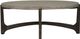 Liberty Furniture Cascade Gray Oval Cocktail Table with Wirebrush Rustic Brown Base-2