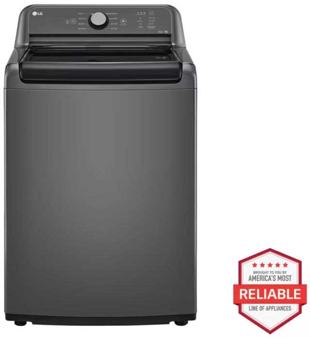 LG 4.1 Cu. Ft. Monochrome Gray Agitator Top Load Washer with TurboDrum™ Technology-1