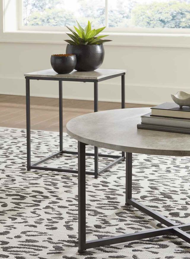 Signature Design by Ashley® Lazabon 3-Piece Black/Gray Occasional Table Set-1