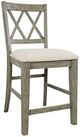 Jofran Inc. Telluride Beige/Driftwood Double X-Back Counter Stool-0