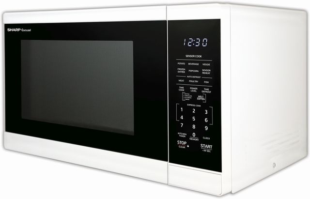 Sharp® Carousel® 1.4 Cu. Ft. White Countertop Microwave-4