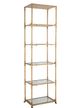 A & B Home Perisa Gold Mirror Shelf-0