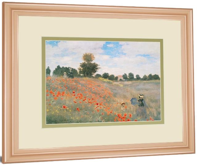 Classy Living Claude Monet Wild Poppies, Near Argenteuil Wall Art-3