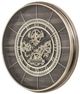 YHD Brown/Silver Bethel Gear Clock-2