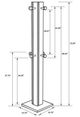 Coaster® Rikkie Walnut Coat Rack-2
