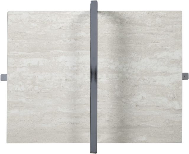 Signature Design by Ashley® Bodalli Off White Chairside End Table with Chrome Metal Frame-3