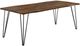 Coaster® Neve Sheesham Brown Dining Table with Gunmetal Legs-0