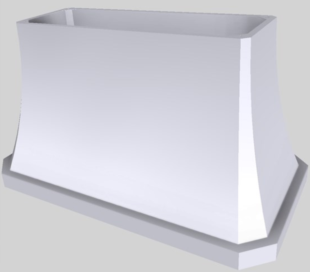 Vent-A-Hood® Designer Series 54" White Island Range Hood-3
