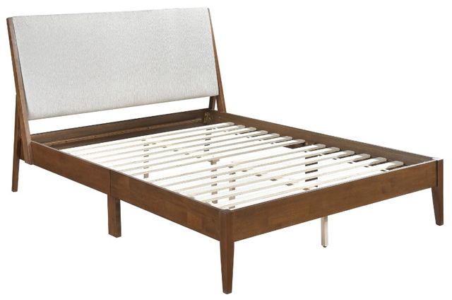 Homelegance® Jasper Chestnut/Light Gray Eastern King Platform Bed-2