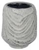 A & B Home Gray Decorative Planter with Line Patterns-0