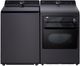 LG Matte Black Impeller Top Load Washer and Electric Dryer Laundry Pair-0