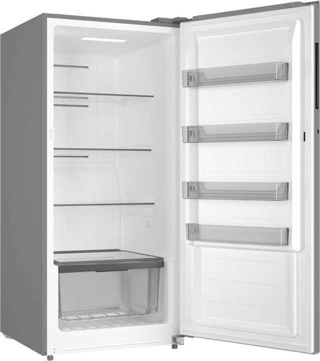 Midea® 13.8 Cu. Ft. Stainless Steel Garage Ready Convertible Upright Freezer-3