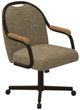Chromcraft Customizable Medina Caster Swivel Dining Chair-3