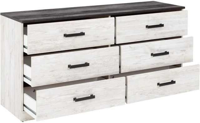 Signature Design by Ashley® Shawburn Charcoal Gray/Whitewash Dresser-2