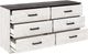 Signature Design by Ashley® Shawburn Charcoal Gray/Whitewash Dresser-2