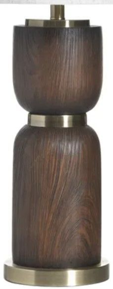 Stylecraft Walnut Gold Table Lamp-2