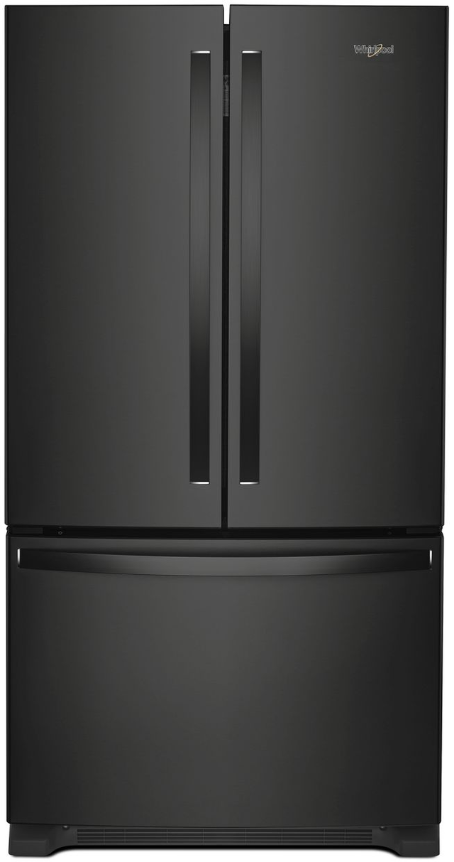 Whirlpool® 25.2 Cu. Ft. Black French Door Refrigerator Wayne's
