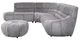 Porter International Designs Kenzo 3-Piece Gray Sectional-1