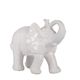 A & B Home White Trumpeting Elephant Accent-0