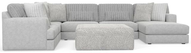 Jackson Furniture Logan 4-Piece Gray Right Side Facing U-Shape Chaise Sectional-1