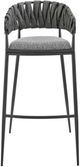 Armen Living Giovanni Black/Gray Bar Stool-3