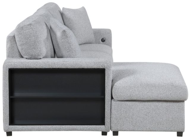 Homelegance® Pompano Gray Left-Arm Facing Sectional and Chaise-3