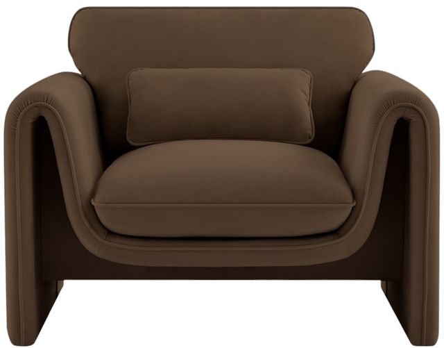 Meridian Furniture Sloan Brown Velvet Chair-1