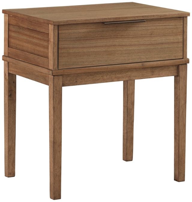 aspenhome® Cyrus Almond Bisque 1-Drawer Nightstand-0