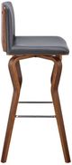 Armen Living Gerty Gray/Walnut 30" Swivel Bar Stool-4