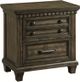 Elements International McCabe Smokey Gray Oak Nightstand-0